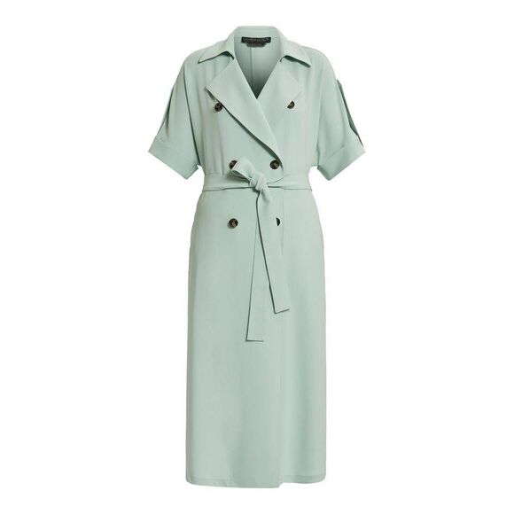 Marina Rinaldi Dresses & Skirts - NWT Marina Rinaldi Zurigo Plus Size 20 Pastel Green Double Breasted Midi Dress
